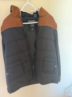 Distortion Men's Large Hooded Puffer Jacket