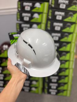 Lift Safety IDAX Full Brim - Vented Hard Hat, White HIDV-24V