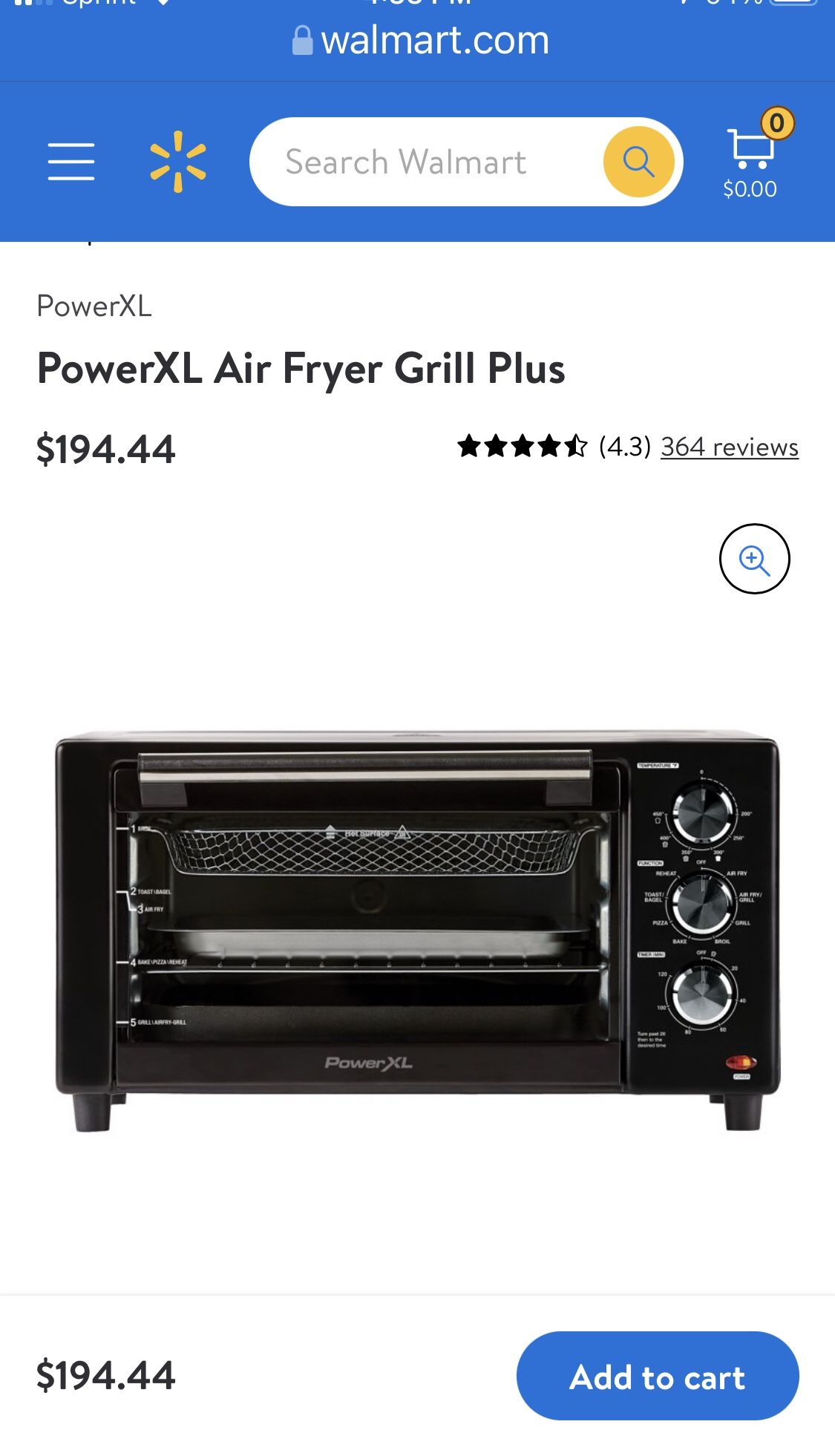 PowerXL Grill Air Fryer Combo Plus, Indoor Grill / Air Fryer, Stainless  Steel for Sale in Austin, TX - OfferUp