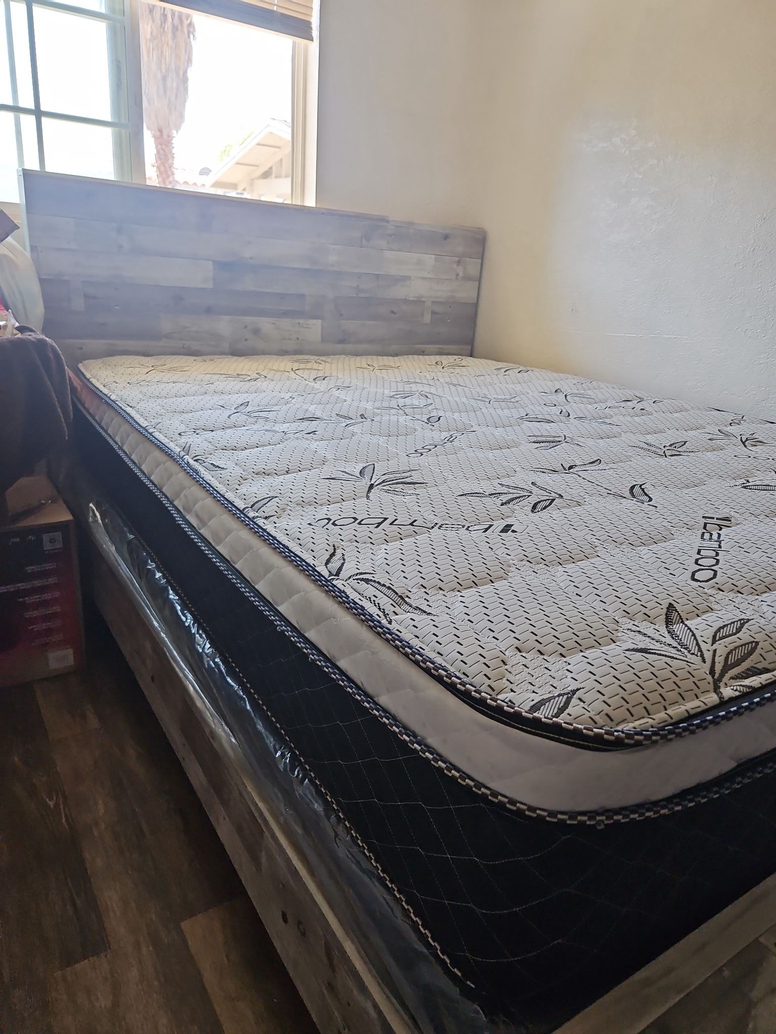 Queen Bed Frame And Mattress *New*