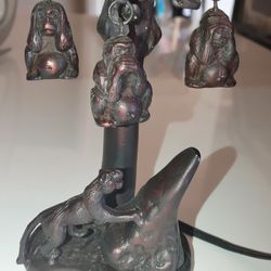 Retro Very rare. Speak no evil, See no, Hear no evil Monkey lamp