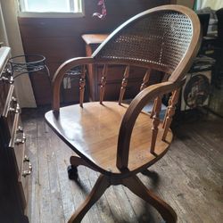 Vintage Ratan Solid Wood Boho Chair