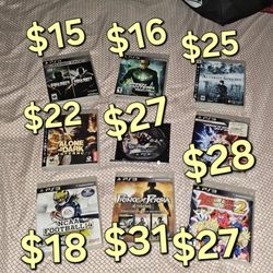 Ps3 Playstation 3 Games ( $15 And Up ) RARE