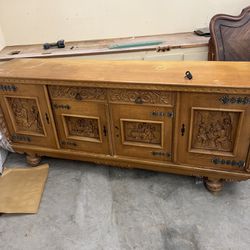 Antique Armoire Or Credenza Furniture 