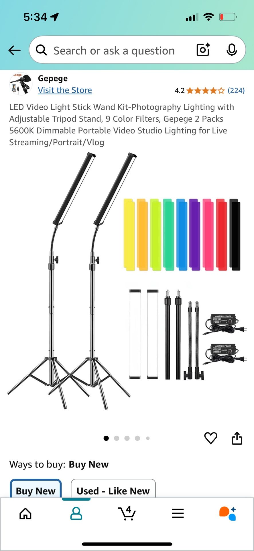 LED Video Light Stick Wand Kit-Photography