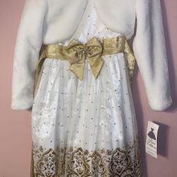 White & Gold 2 Piece Dress (Rare Editions)