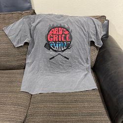 Size 2XL Crazy Shirt Dads  Grill And Chill If It Gets Too Hot Grab A Cold One T-Shirt.