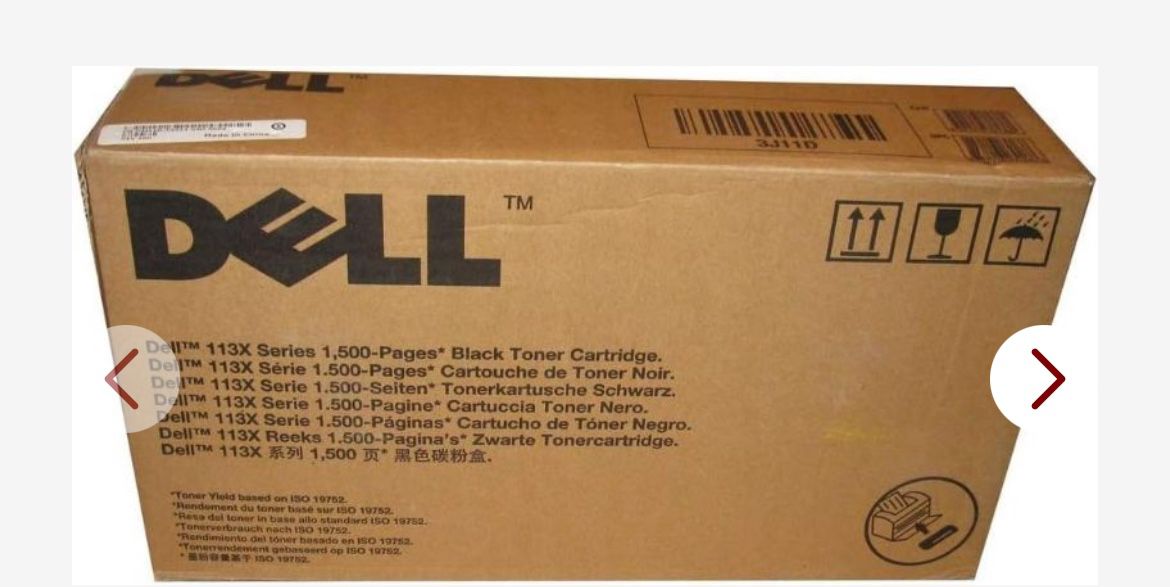 Dell 3J11D Black Toner Cartridge 1130/1130n/1133/1135N Laser Printers
