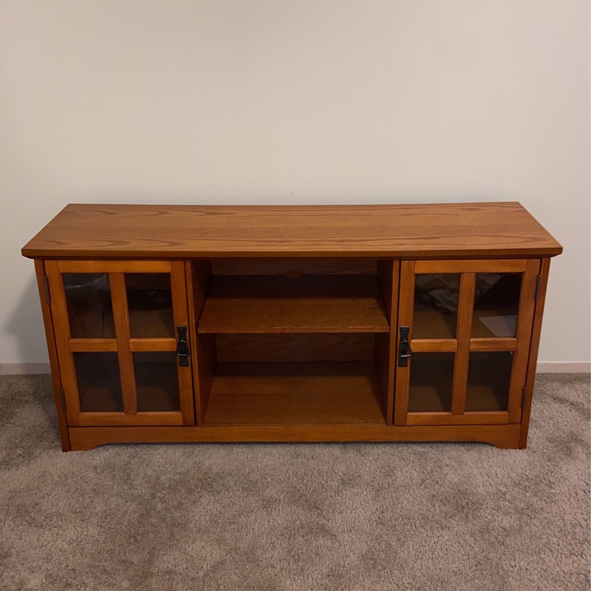 Wooden TV stand L52”xW16”xH24”