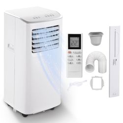 Coolblus Portable Air Conditioner,8500 BTU Portable Ac Units Up To 360 Sq.Ft,Portable Ac Units For Homeowner,Renter,Family White