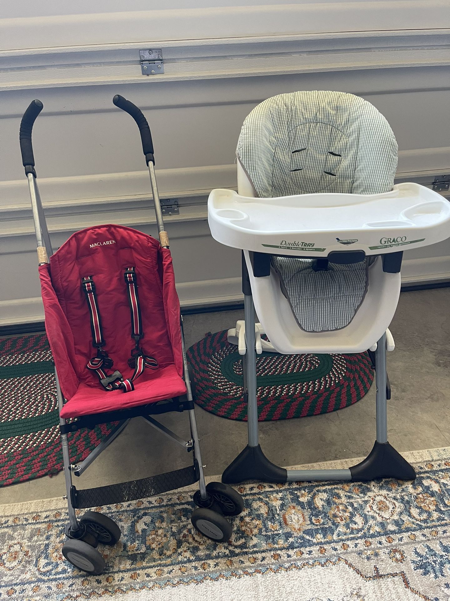 Baby Carriage And Feeding Table