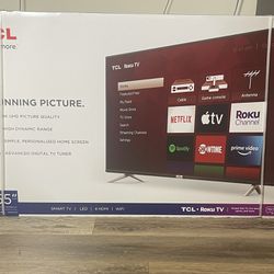 NIB TCL 55” ROKU Smart TV