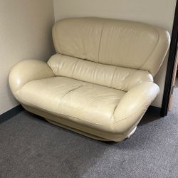 leather love seat