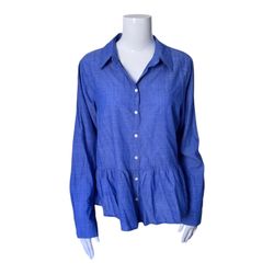 Lilly Pulitzer Carina Peplum Top Size Large