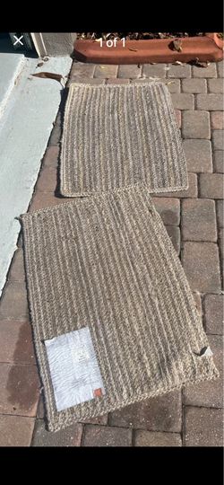 Outdoor rugs get them both clean 10$