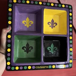 Mardi Gras snack tray