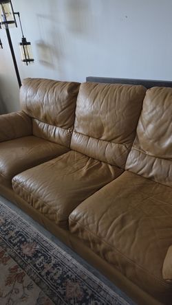 Leather sofa