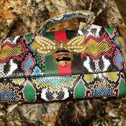 Multi Colored Handbag