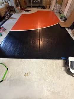 Large Wrestling or Gymnastics Mat Black and Orange