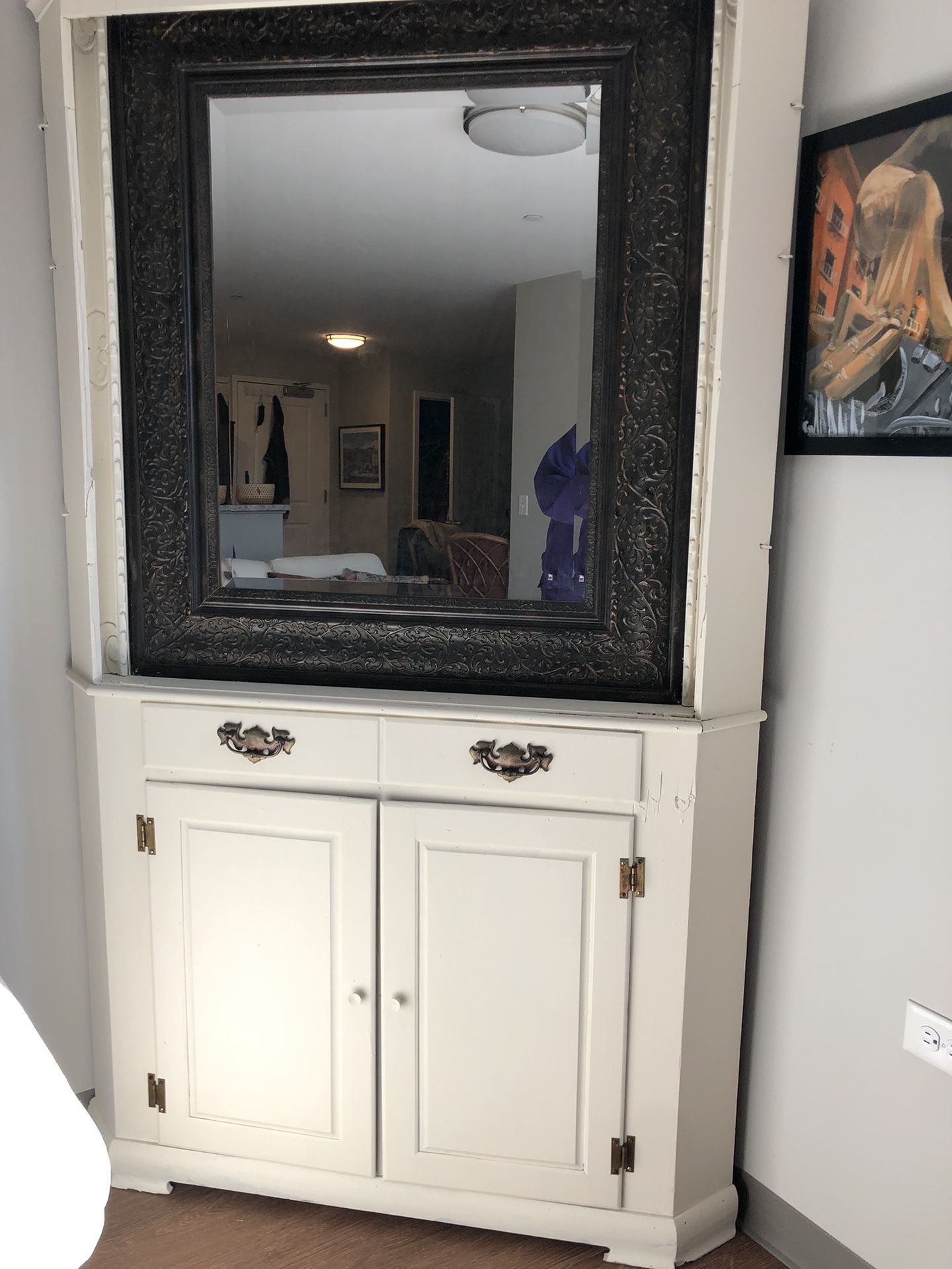Corner TV or Mirror Cabinet 