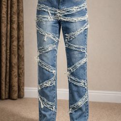 Trendy Distressed Jeans  size 5