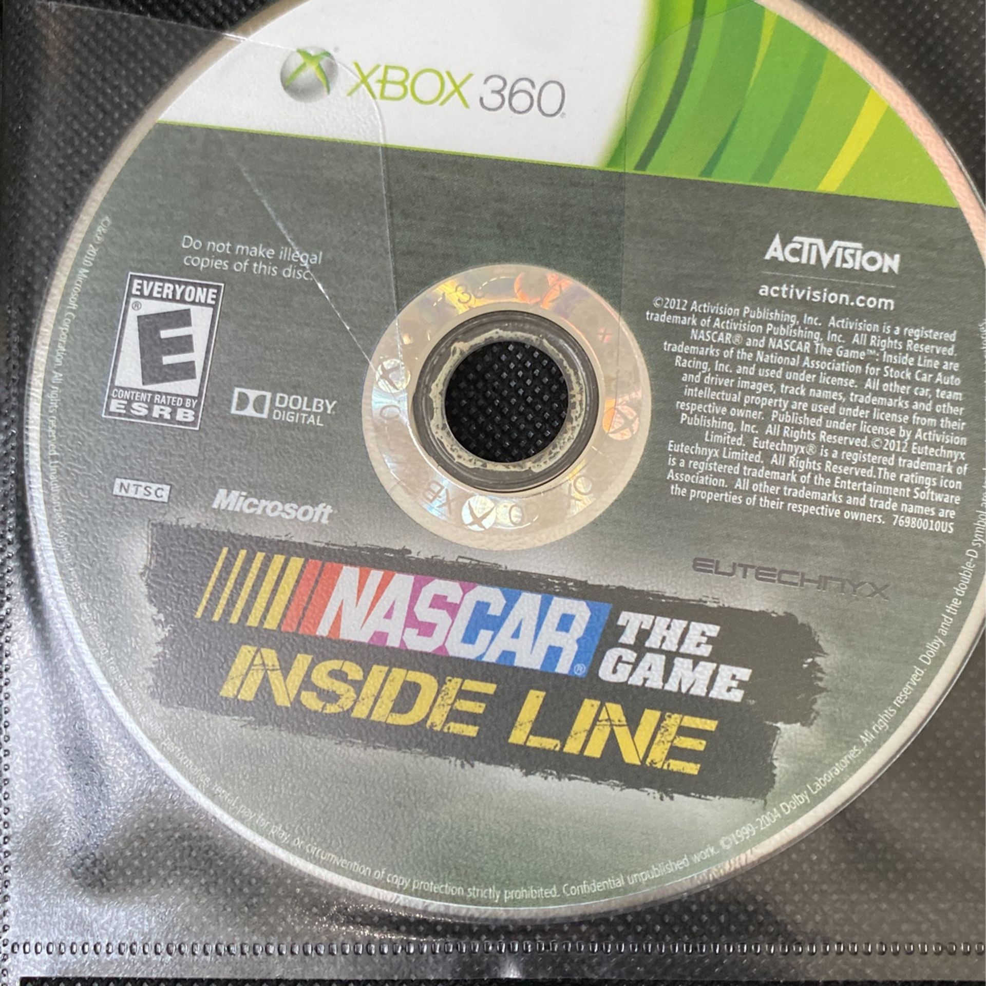 NASCAR INSIDE LINE (Xbox 360)