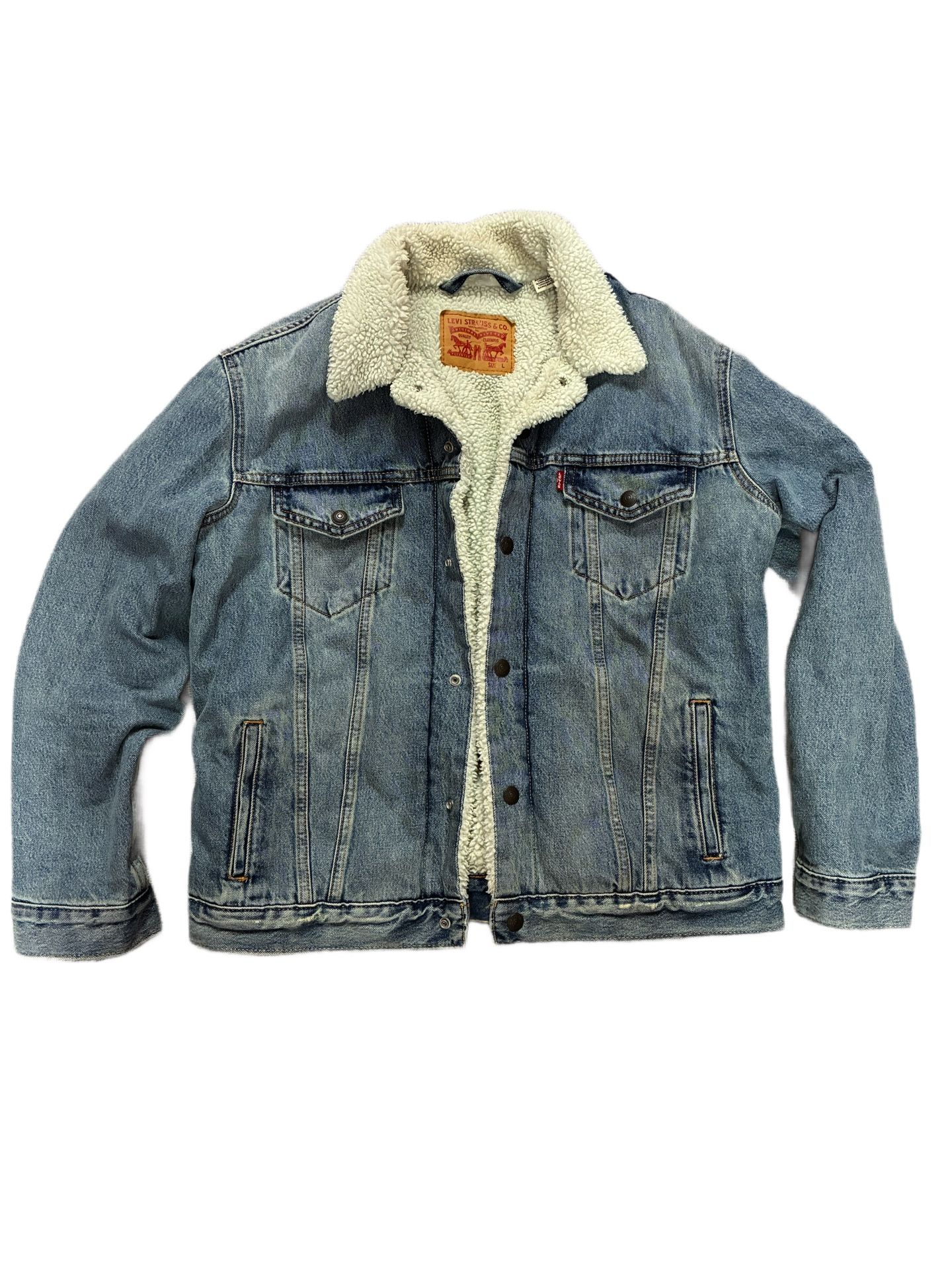 Levi's Sherpa Denim Jacket size L