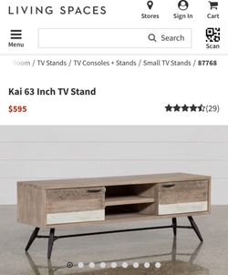 Living Spaces TV Gaming Console Stand