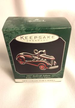 Collectible 1998 Hallmark Collector’s Series Die-cast Metal 1937 Steelcraft Auburn Kiddie Car Luxury Edition Ornament