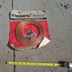 Refrigerator Ice Maker Universal Installation Kit NEW COPPER