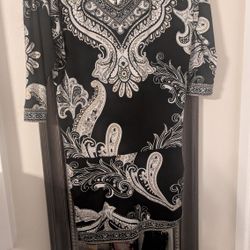 White Black Dress Small  $4.00