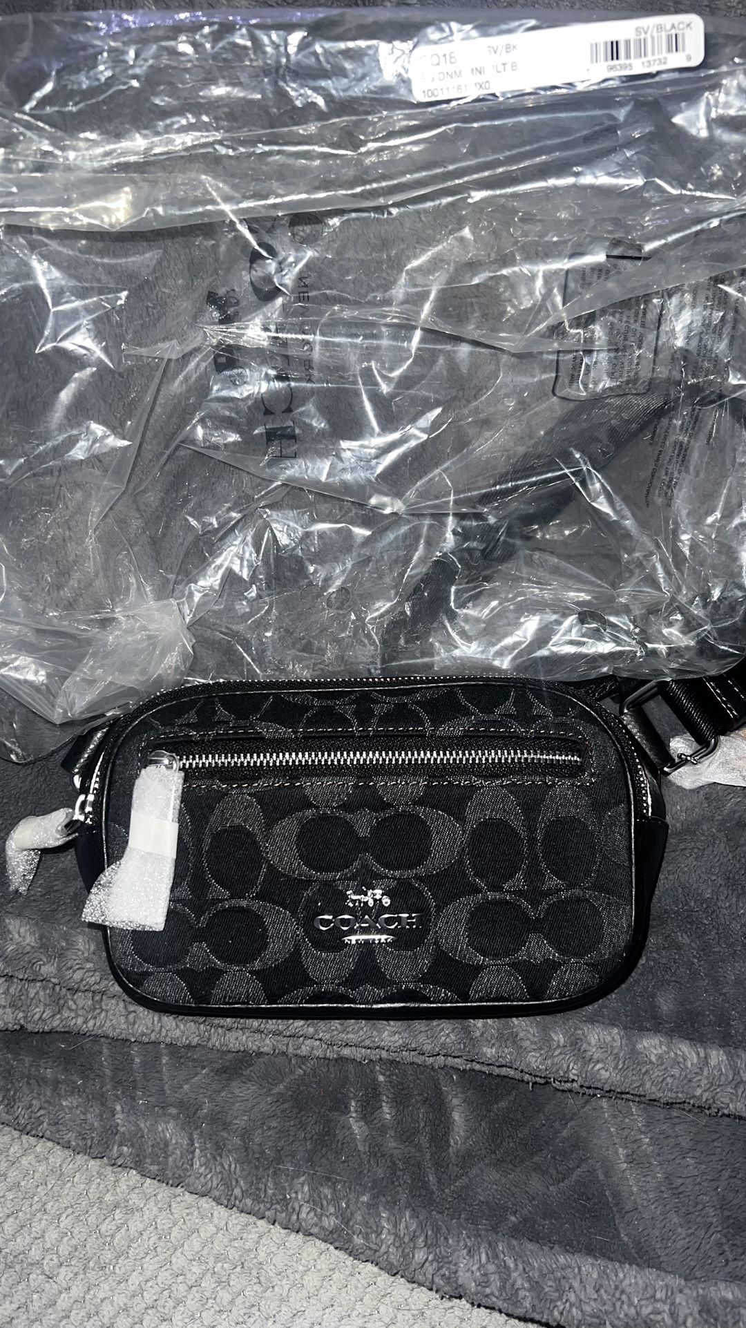 BNWT Coach Cross Body Denim Fanny Pack