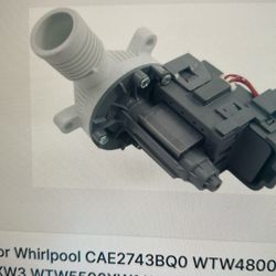 Washer Drain Pump. Only  Whirlpool