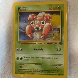 Paras Pokemon Card