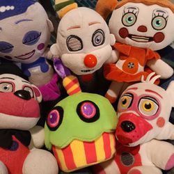 Funko Five Nights At Freddy's Sister Location Plushies Lot