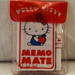 Vintage 1976 Hello Kitty Memo Mate Set - New - Japan