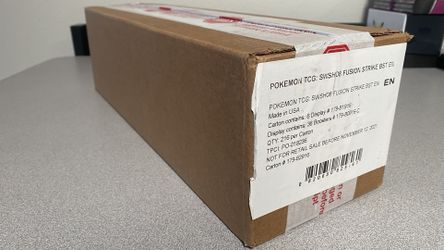 Fusion Strike Pokémon SWSH Sword Shield Booster Box Case Sealed New Investment Collectible Rare Streamer Rip