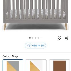 Gray Crib 