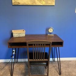 Desk with chair