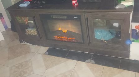 Electric Fireplace TV Stand Console