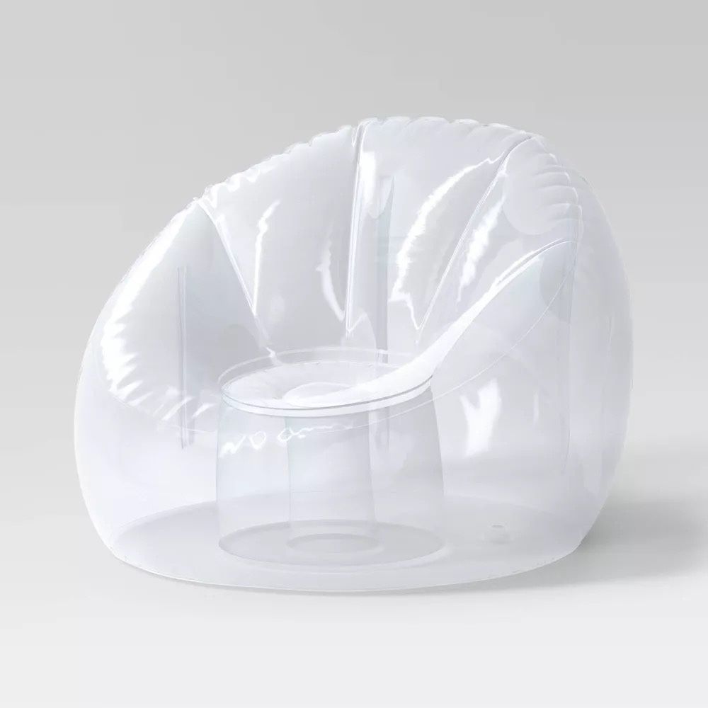 Room Essentials Clear Inflatable Novelty Chair