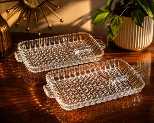 Vintage Anchor Hocking Snack Plates