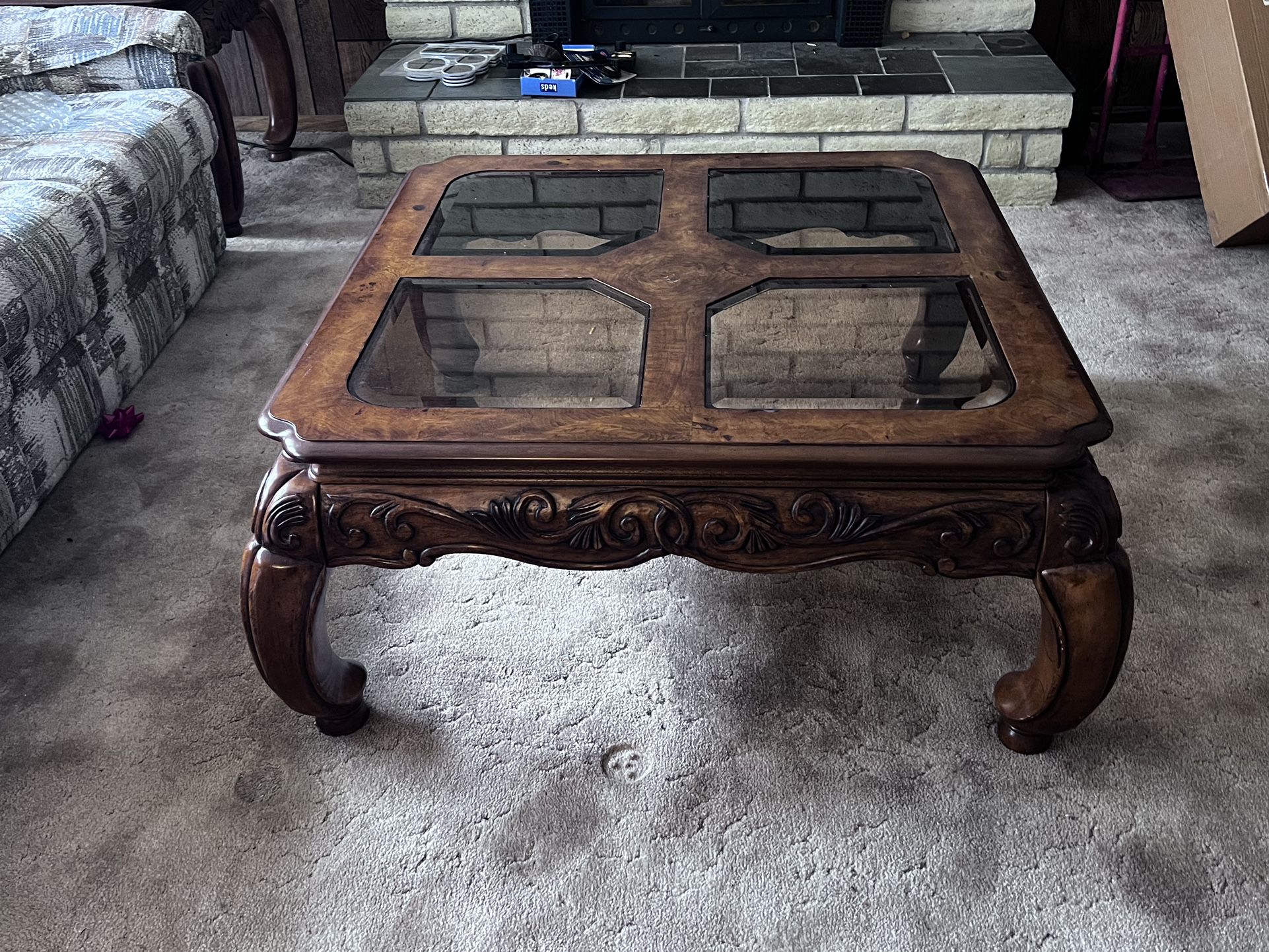 Coffee Table With Glass Tops