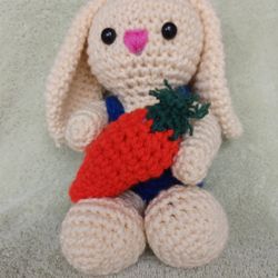 Hand crocheted  Bunny cottagecore Grannycore.