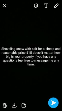 Shoveling Snow with Salt