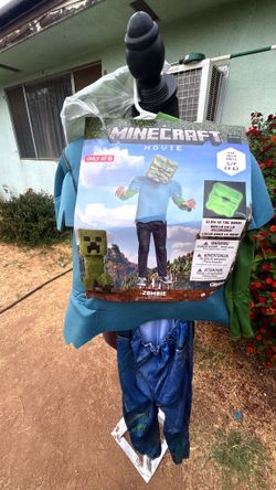 Small Minecraft Zombie Costume 4-6