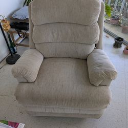 Comfortable Gray Fabric Recliners