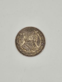 1958 Mo. Mexico 1 Peso.