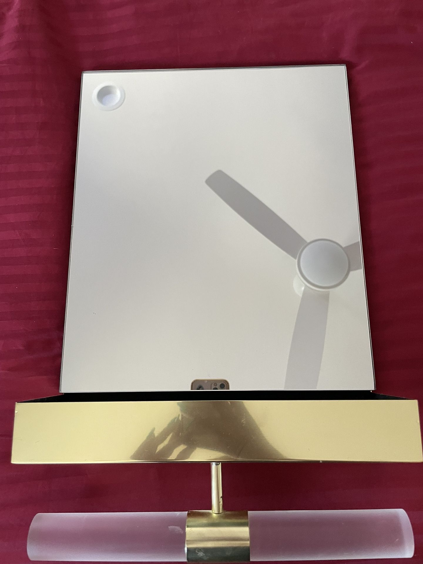 Pottery Barn Wall Mirror With Shelf