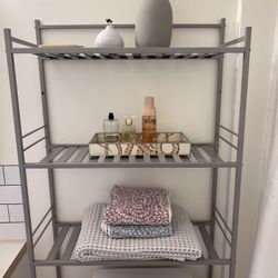 Over-Toilet Ladder Shelf Organizer Space-Saving Bathroom Storage - Good Condition